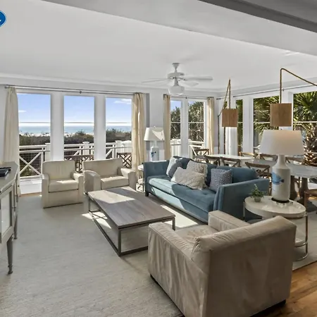 Spacious, Gulf Views 110B Watersound Crossings Steps To Beach And Pool Condo